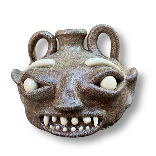 Michael Gates 3.75" Face Jug Collaboration with Matt Sellars DP6080